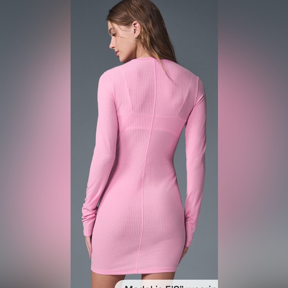 ALO Yoga Ribbed Sea Coast Long Sleeve Dress-NWT!!! - Picture 2 of 11